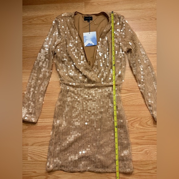 Majorelle Claudina Mini Dress Blush Nude NWT Sz Small - Picture 5 of 6